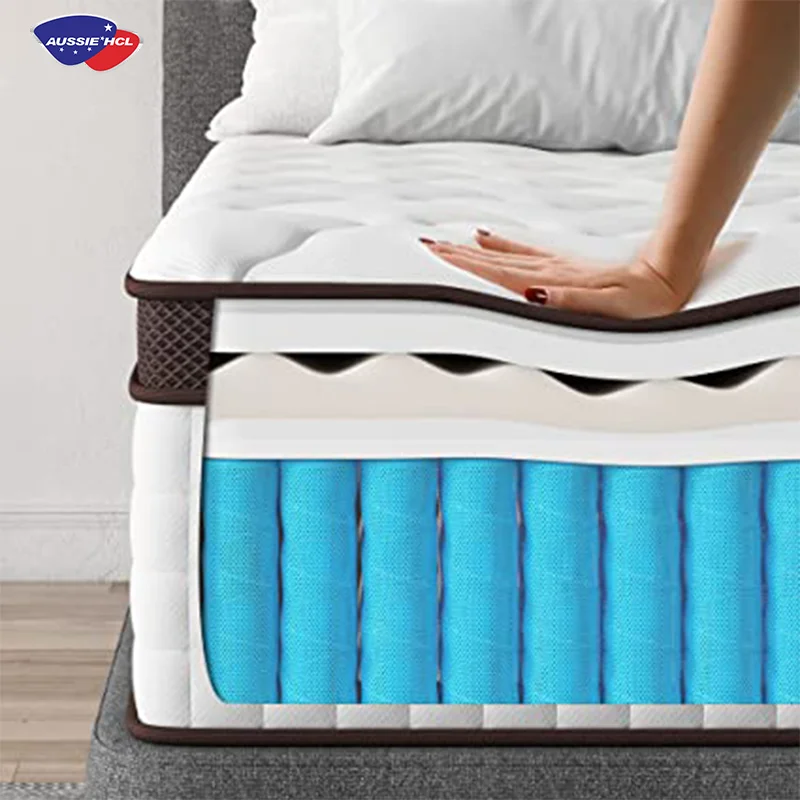 The best factory AUSSIE leland koala twin single full size king size mattresses gel memory foam spring king size mattress