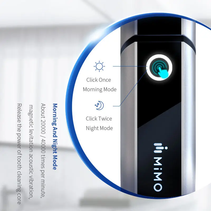 Custom Silicone Ultra Black Ultrasonic Electric Toothbrush Rechargeable Soft travel tooth brush