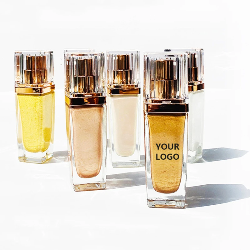 
Wholesale Cosmetic OEM All Over Body Waterproof No Logo Face Makeup Private Label Liquid Body Highlighter 