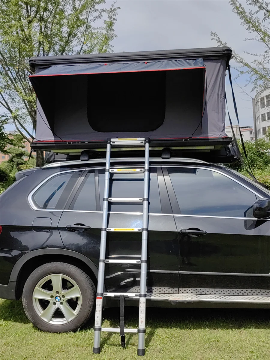 4 Person Aluminum Pickup SUV Car Camping Aluminum Roof Top Tent Hard Shell