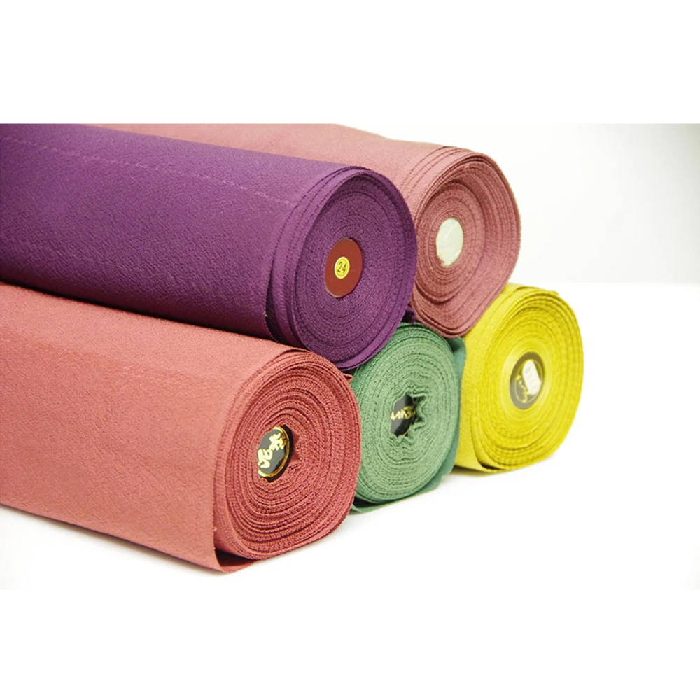 Friction resistant 100% silk  plain dress crepe fabric material