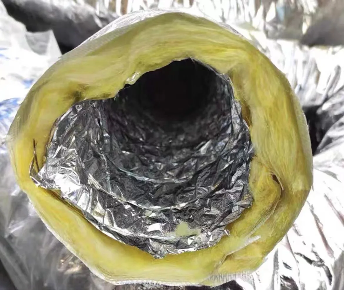 Thermal insulation aluminum foil insulated flexible duct ventilation system exhaust air hose for air duct