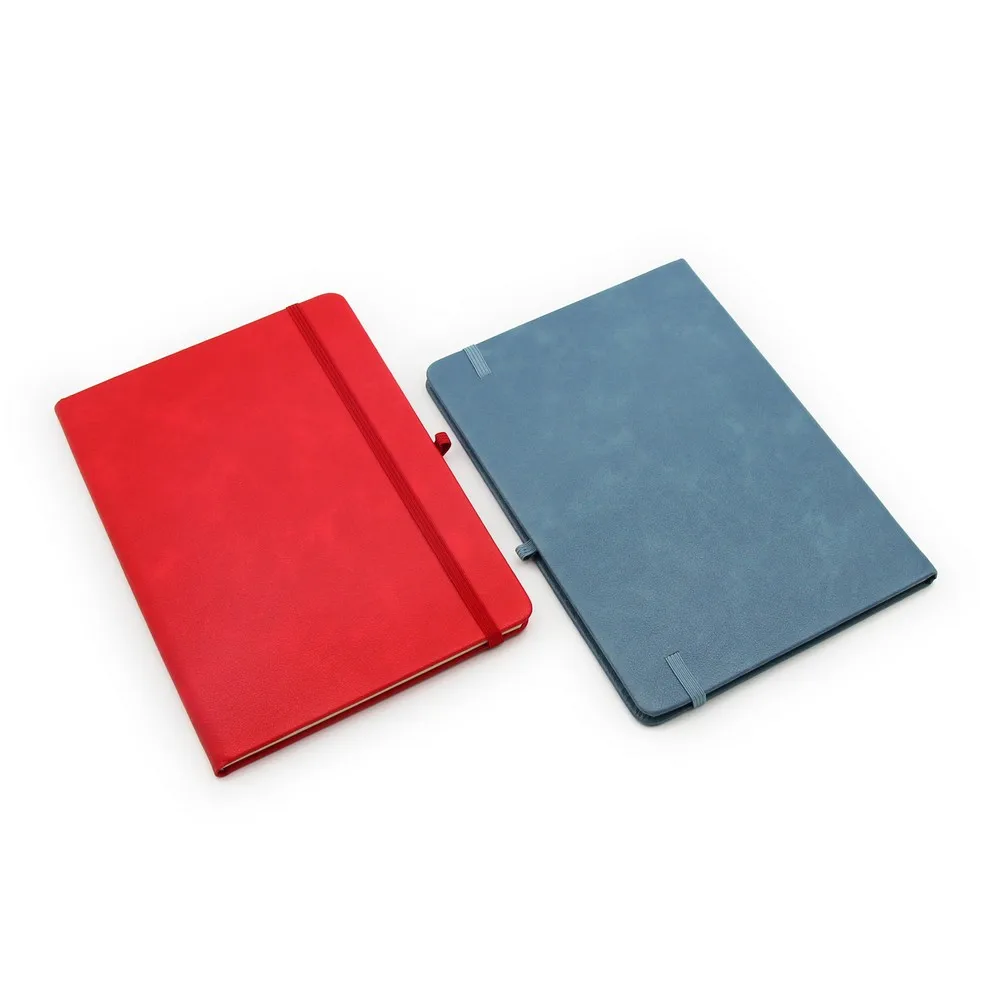 Wholesale Notebook Custom Logo High Quality Factory Supply Personalized Paper PU Leather Elastic Band Diary A5 PU Cover Notebook