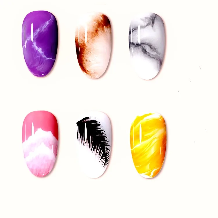 OEM 12ML 15ML 1KG Watercolor Ink Effect Nail Art Spreading Graffiti Marble Flower Clear Fast Blossom UV Led Gel Polish