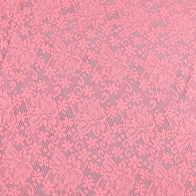 Custom Polyester Spandex High Elastane Jacquard Lace Fabric For Garment