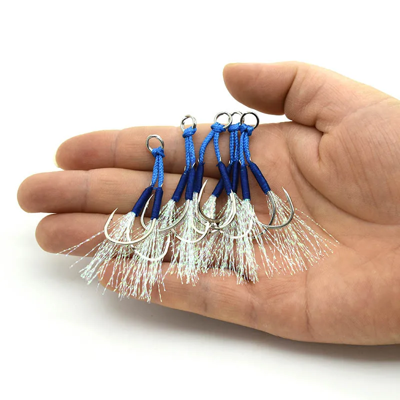 Длинный рыболовный крючок Mustad из нержавеющей стали с отверстиями для морской рыбалки