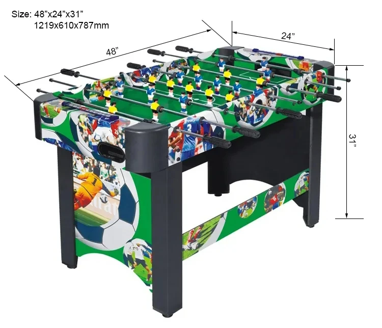 Multi function wood football table soccer OEM soccer pool table for sale
