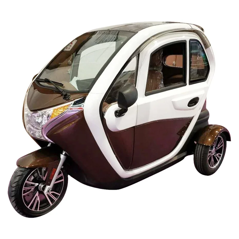 2020 EBU 1200w 55KM/H 3 Wheel Electric Car 2 Seats Electric Tricycle