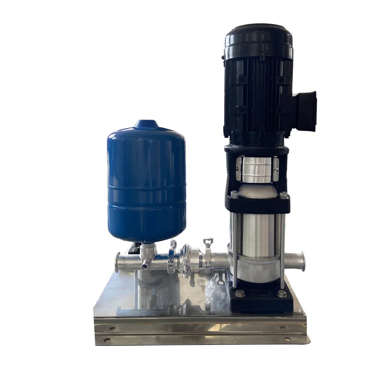 Full automatic frequency conversion 3hp stainless steel  electric vertical multistage centrifugal booster jet hot water pump