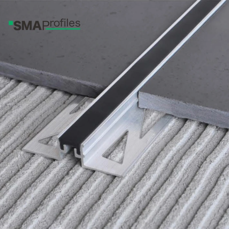 SMAProfiles wholesale Aluminum profile ceramic tile PVC rubber movement control joint