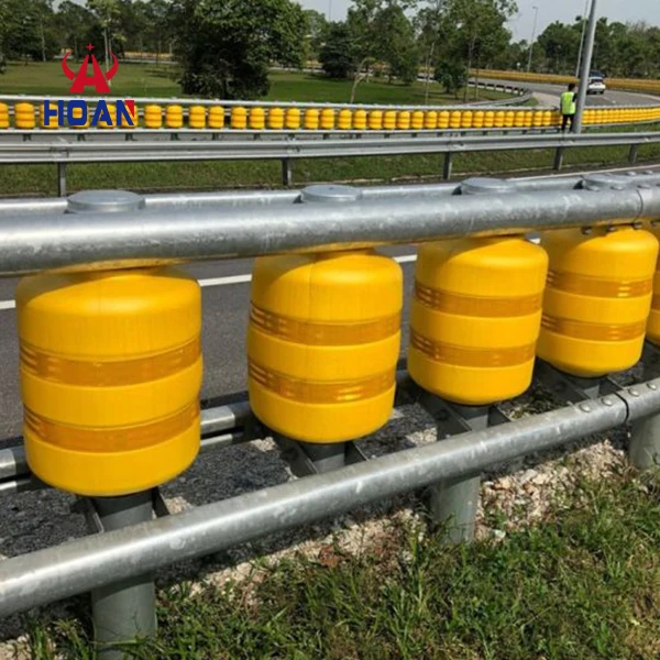 Roadway traffic safe rolling type safety Crash Barrier eva highway safety roller guardrail