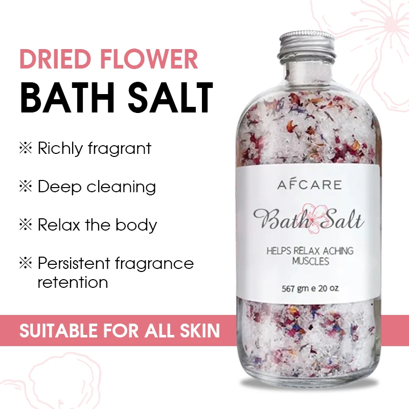 Private Label Bath Salts Exfoliation Whitening Organic Lemon Sustainable Bath Salts