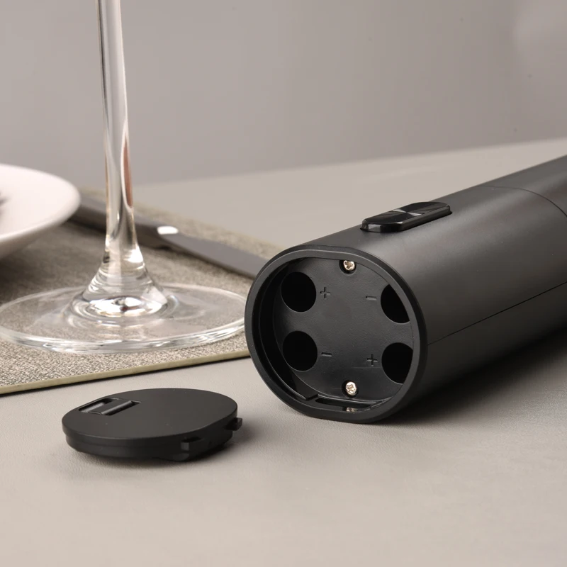 New Developed Oval Shape Battery Operated Cork Screw Electric Wine Bottle Opener