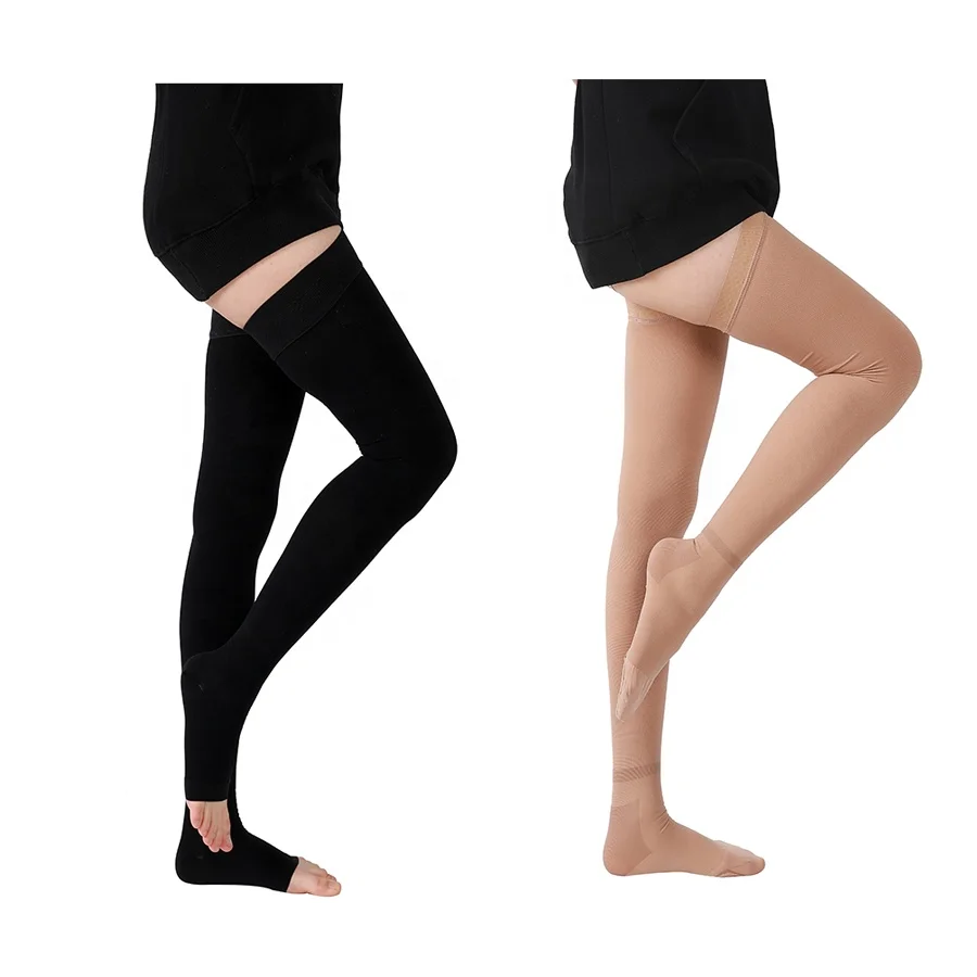 Медицинский 20-30mmHg высокие медсестры компрессионные чулки антиварикозные чулки