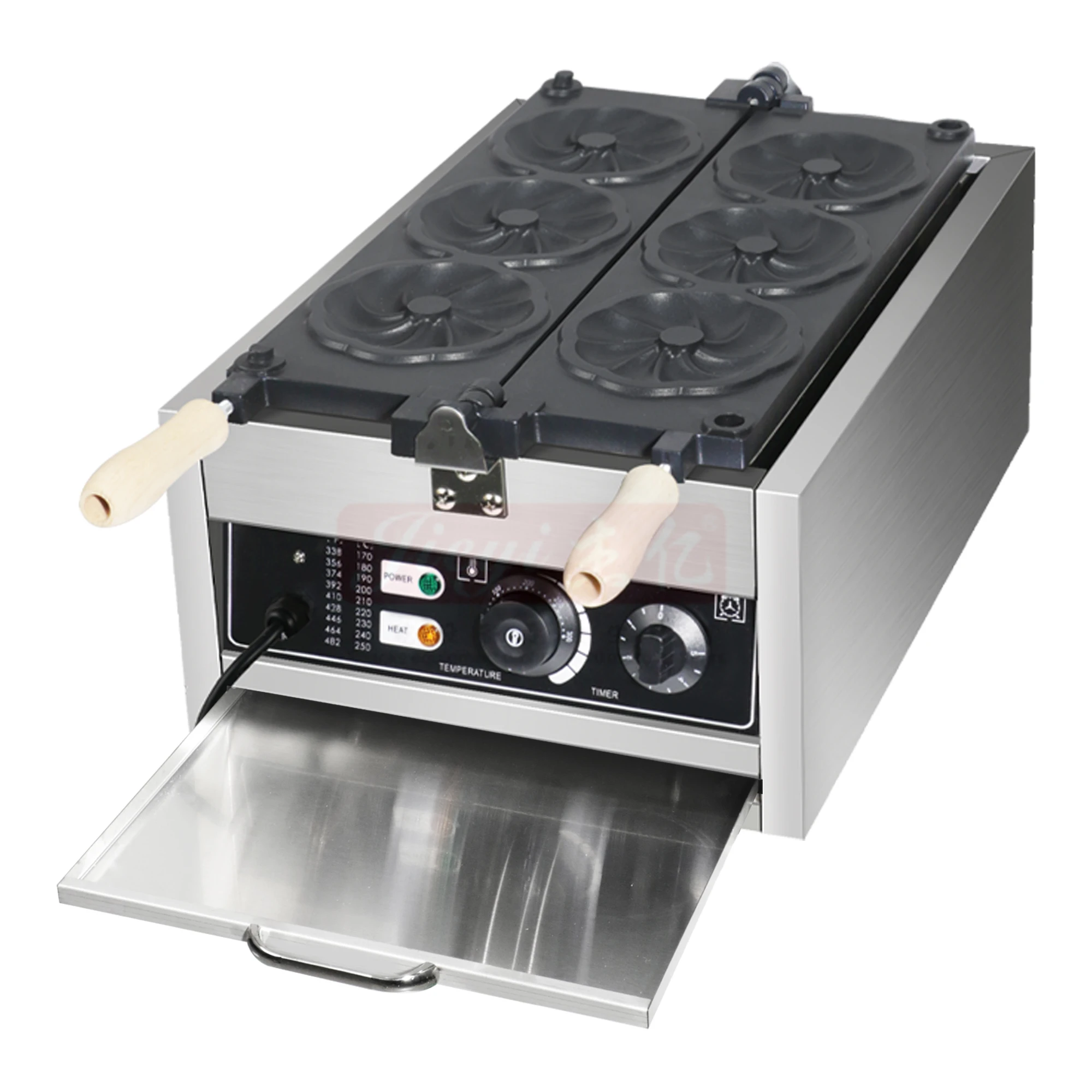 commercial sakura waffle maker Digital cherry blossom waffle machine