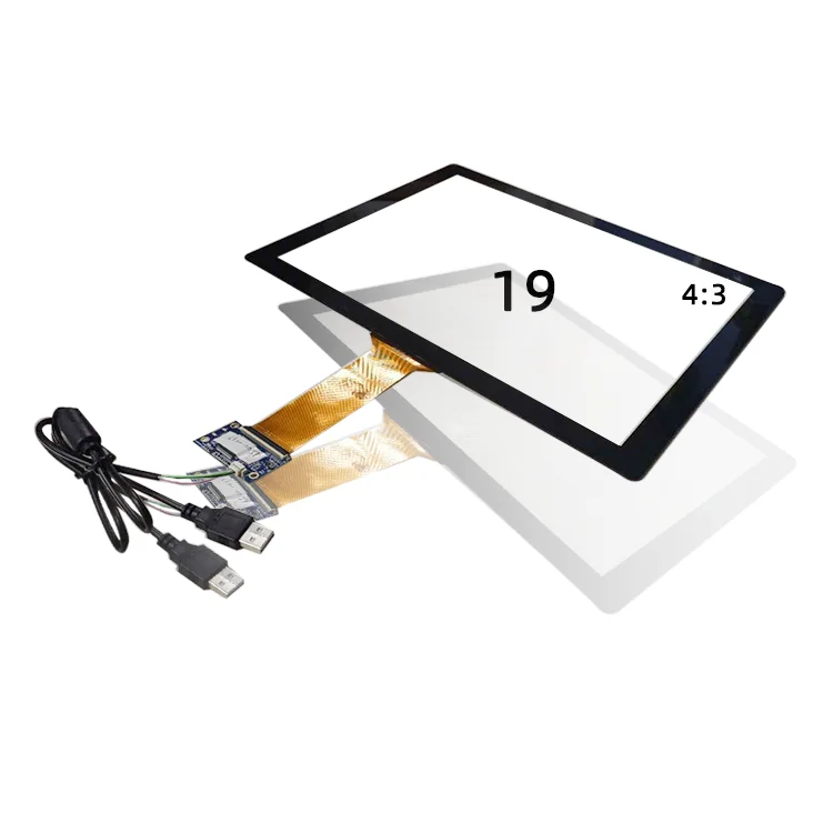 19 дюймов PCAP емкостный мультитач 10 точек экрана стекло Сенсорное для интеллектуального
