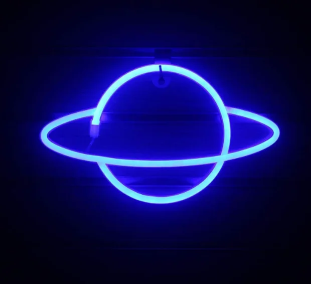 Custom Space LED Neon Sign with Acrylic Plate Decor shuttle Sign Rocket Vector Icon game room decoration led neon sign