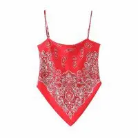 
2021 Designer Womens Clothing Sexy Ladies Vest Top Satin Sexy Halter Backless Neckline Slim Top Female Bandana Clothing 