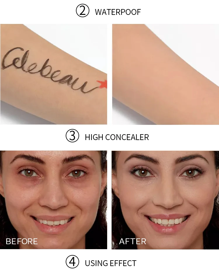 Оптовая продажа, водостойкая Жидкая основа для макияжа для черной кожи с логотипом на заказ