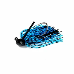7g 10g 14g Sea Bass Lead Hook Silicone Skirt Anti-hanging Bottom Flipping Freshwater Jig Lead Hook Buzz Bait Fishing Lure