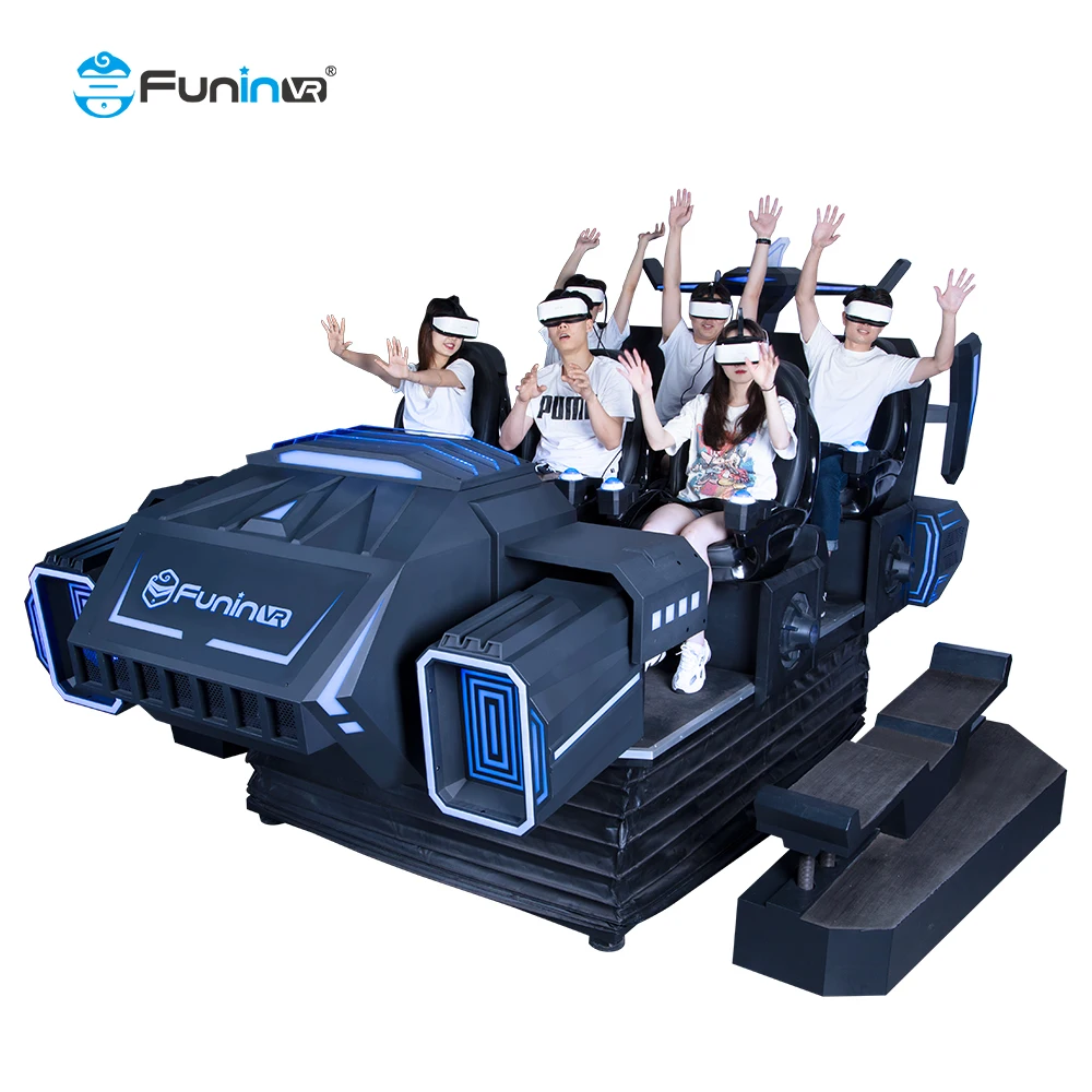 Funinvr vr game machine  Dark Mars 5d mobile 9d vr movie simulator amusement park ride 9d 6 seats vr warship