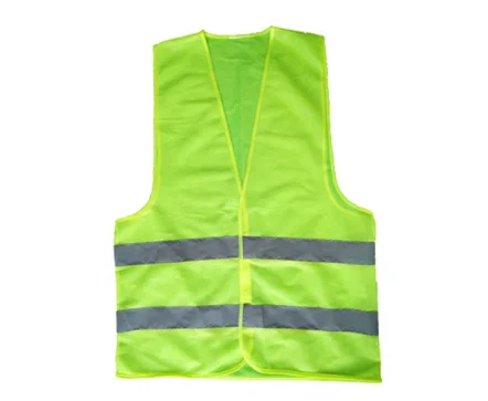 Safety Vest Garment 100% Polyester Reflective Vest Custom Printed Logo OEM Anti Surface Work Weave Fiber