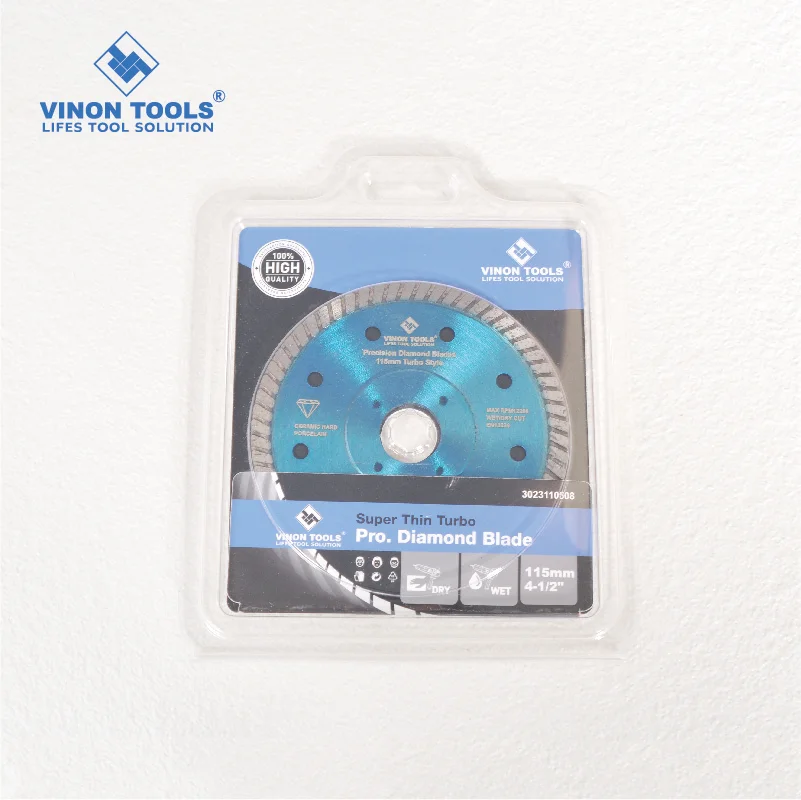 X-turbo Hot Pressing Diamond Saw Blade / Diamond Cutting Disc for Tiles Ceramic 115mm 105mm 125mm Fibreglass and Stones CN;SHG