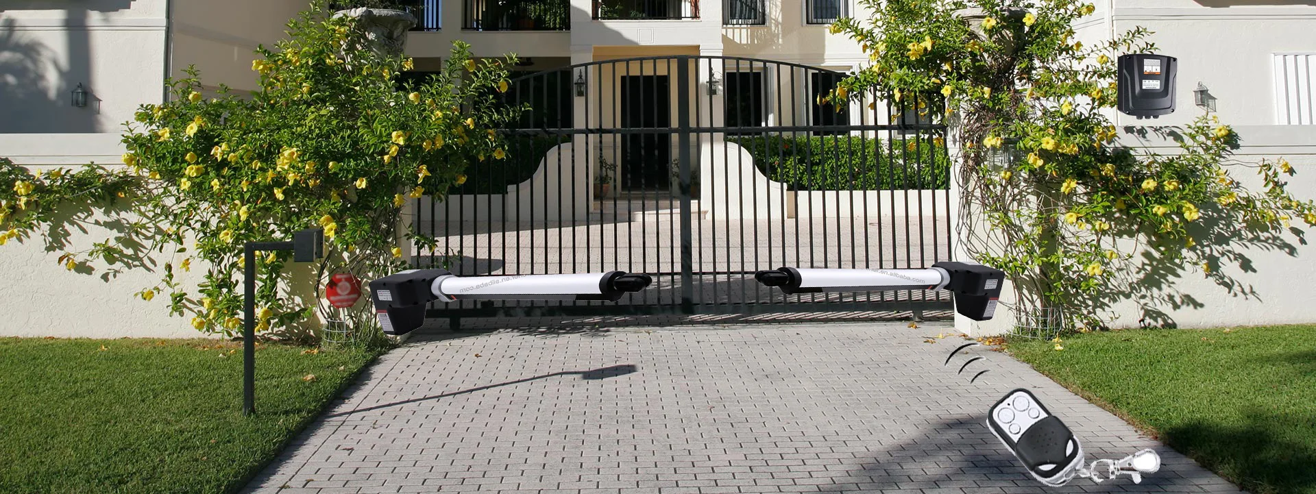 LockMaster LM901 Однолинейный рычаг привода оператора поворотных ворот левый правый поворотный механизм открывания двигатель 400 кг