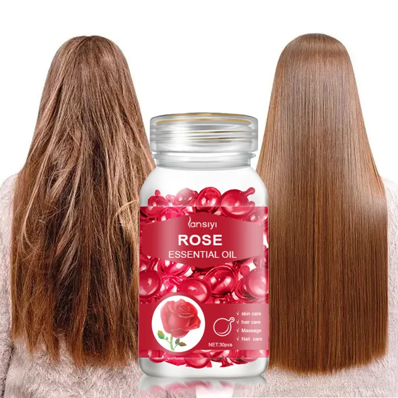 Honey Rose Hair Care Essential Oil Hair Vitamin Serum Natural Hair Care Capsules Vitamins smooth oil