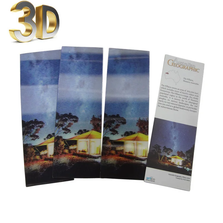 Landscapes Type Lenticular Printing 3D Post Card lenticular postcard