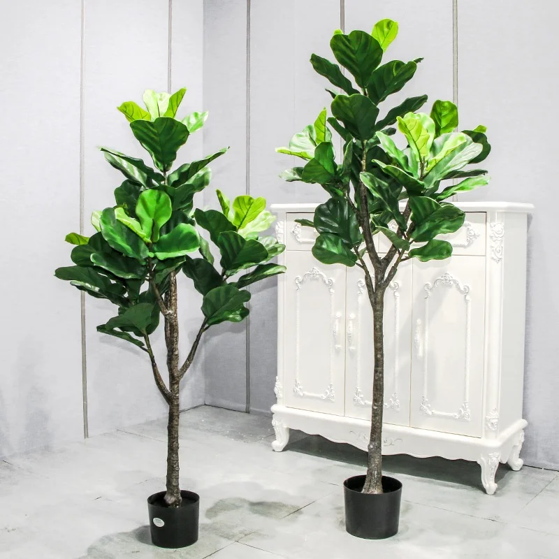 Silk Artificial Plants Decoration Bonsai Tree Banana Plant Pot Plant Artificial Plastics Home Garden Tree Decor Palm Olive