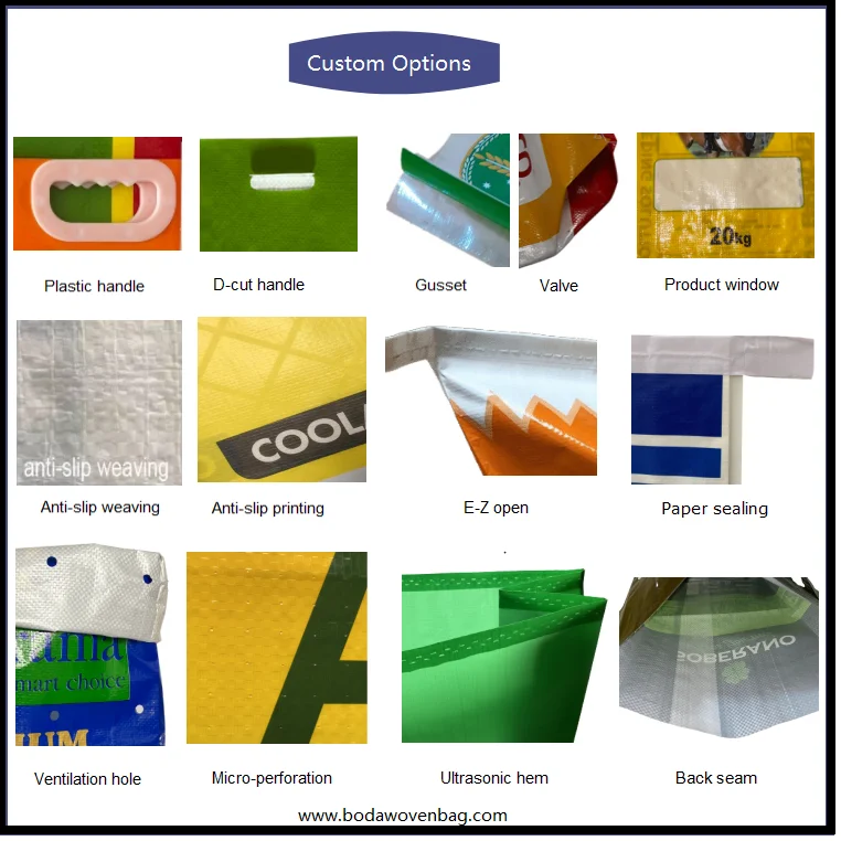 BOPP LAMINATED BAG OPTIONS