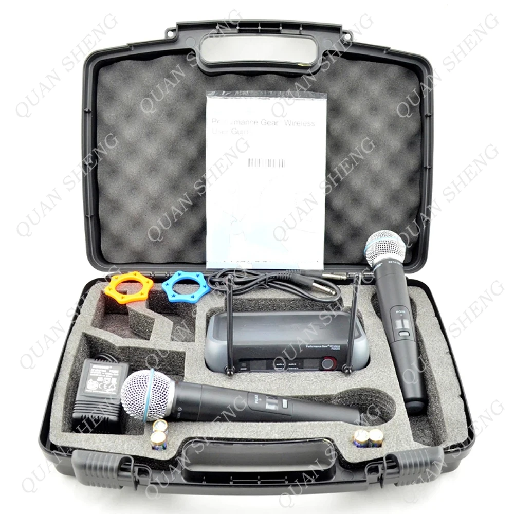 PGX282 PGX8 Professional Stage Microphone UHF Dual Microfon Dual Fixed Frequency Wireless Microphone System PGX282/BETA58A