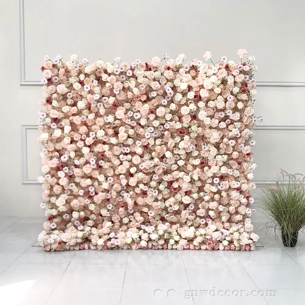 GNW Wedding Backdrop Artificial Flower Flower Wall Birthday Party Floral Decoration Wall Flower Wall Panel