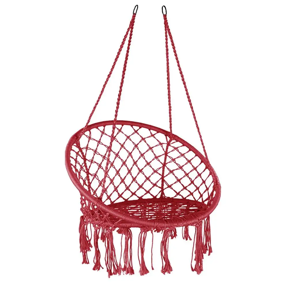 Garden Hanging Woven Rope Swing Chair Outdoor