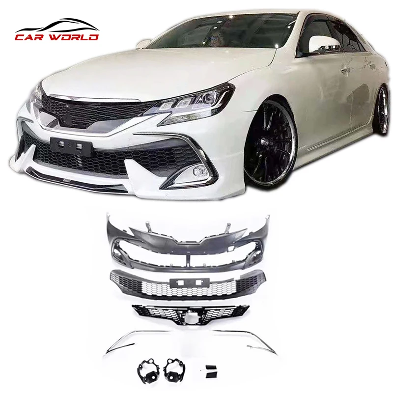  Хит продаж Автомобильный кузов для 2010 -2017 Toyota Mark X Rezi to 2018 передний бампер задний боковой скрит гриль
