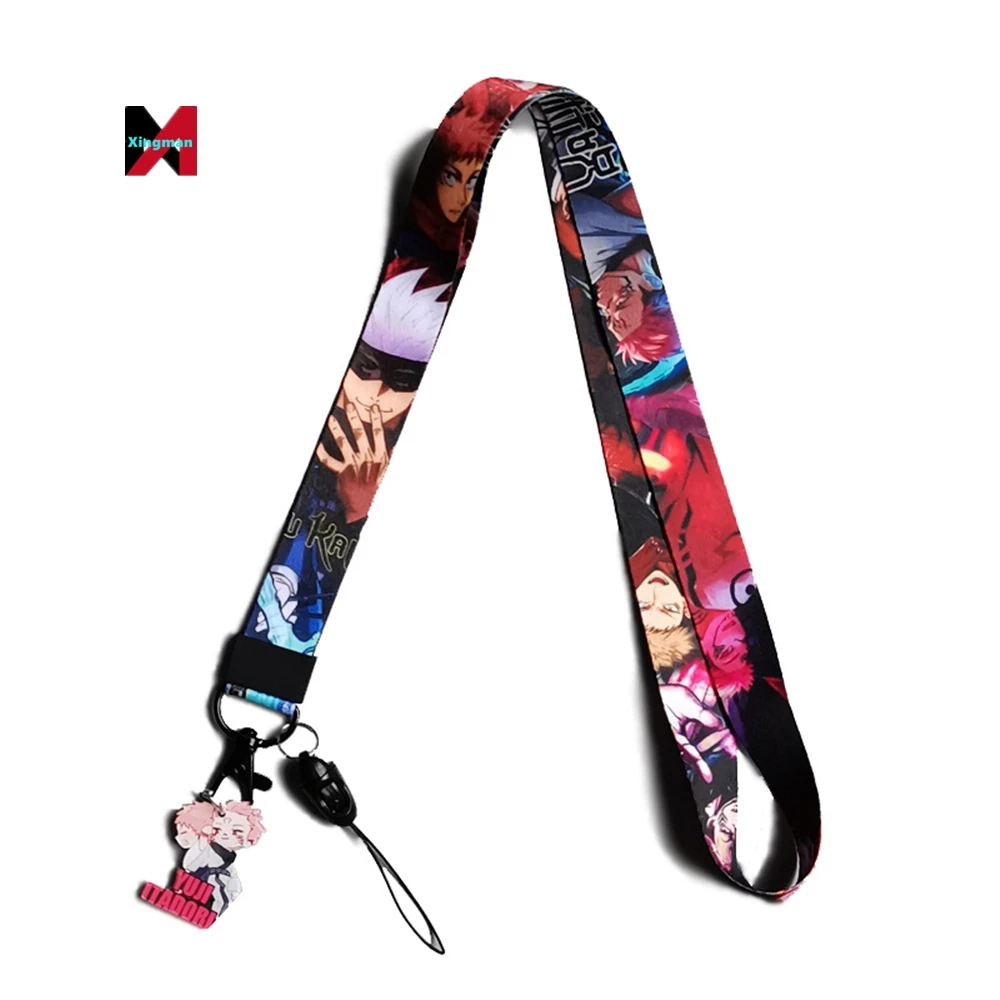 Anime bus pass card case hard mobile phone lanyard spell back to battle five Wu Fu Hehui two-side Suqian Tiger stick Youren