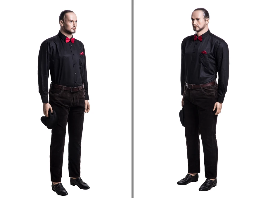 PLUSMAN3 male realistic mannequins head skin plus size mannequin white