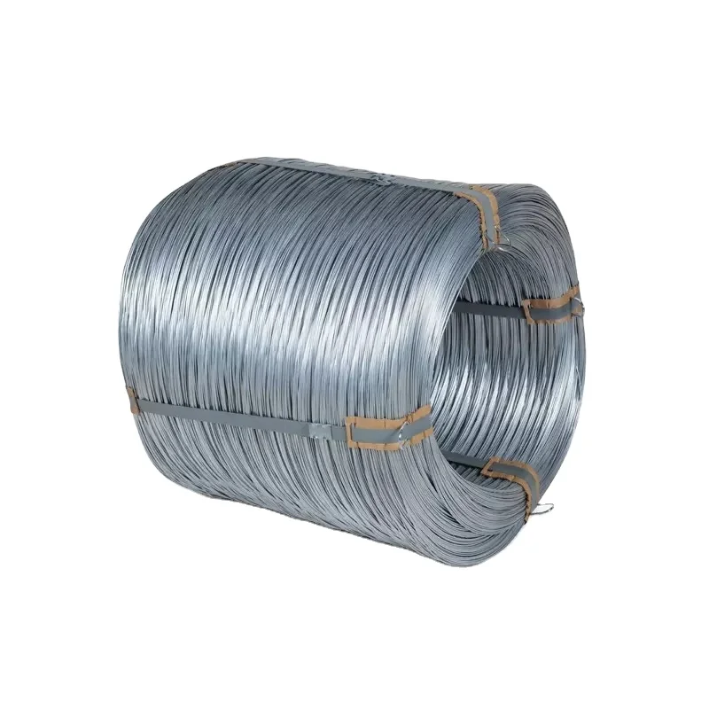 Hot Dipped BWG 16 18 20 22 Manufacturer Nylon Coated Binding Wire Galvanized Iron Heavy Duty Metal Gi Steel Rebar Tying Wire