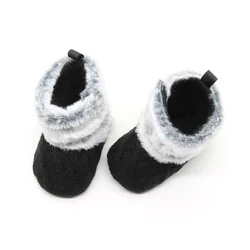 Sheared Plush Pink Soft Sole Baby Boots