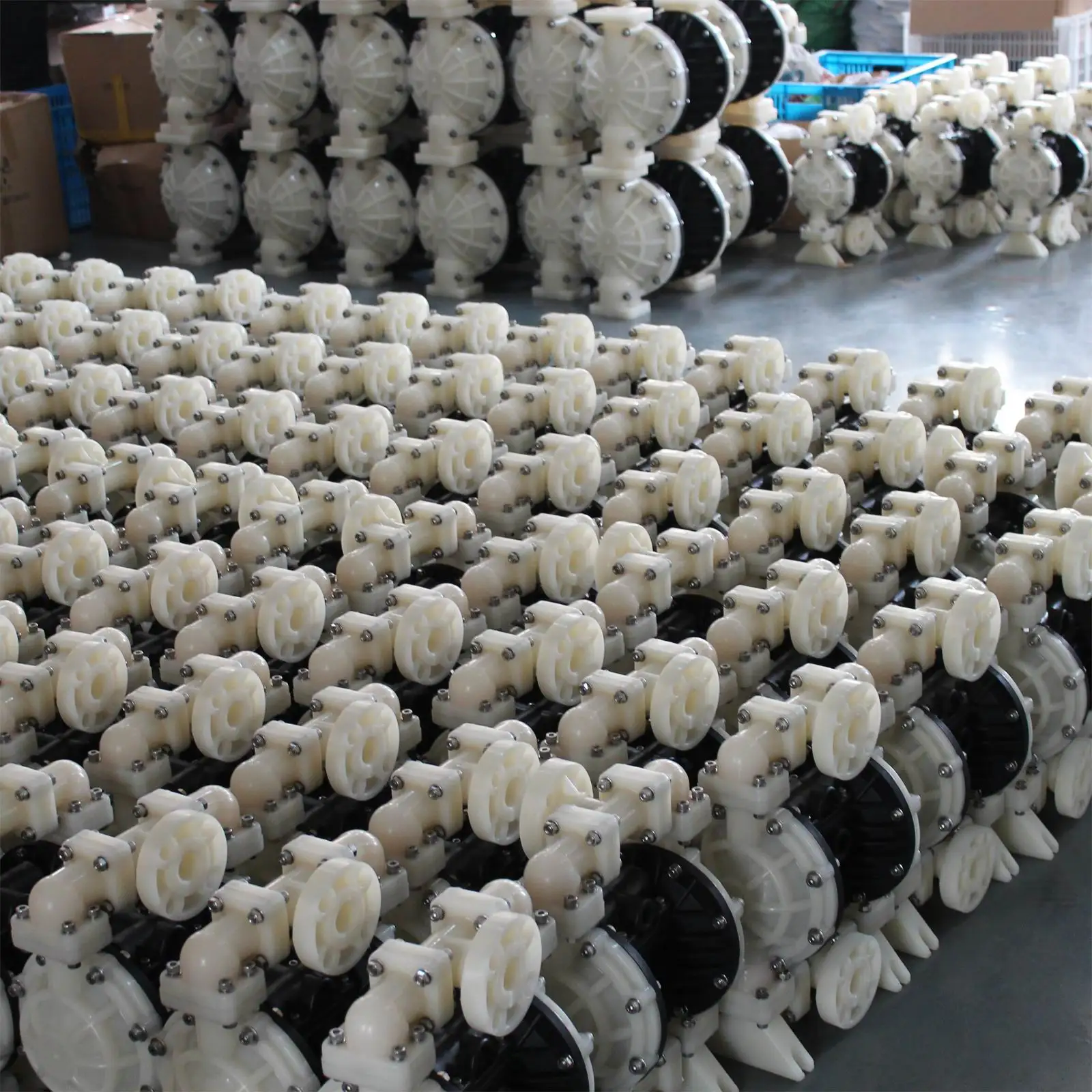 PP Plastic Pumps Air Operated Double Diaphragm Pump for chemical chocolate honey