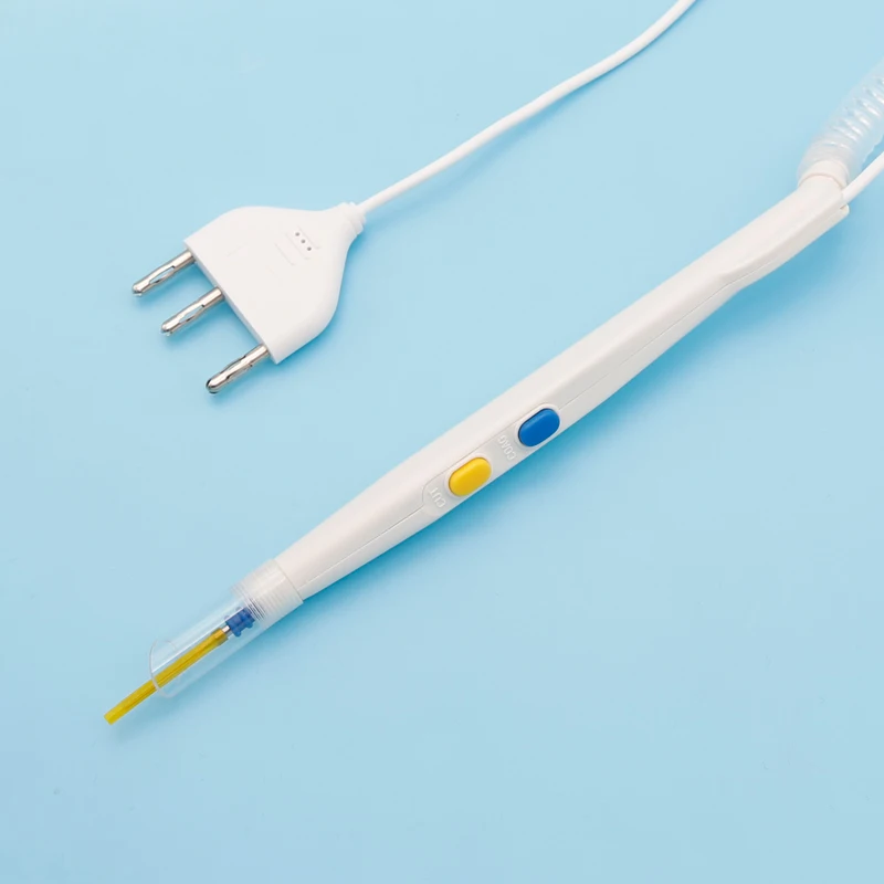 Hospital Diathermary Electro Cautery Pencil Banana Plug  Hand Control Disposable Elelctrosurgical Pencil With Smoke Evacuator