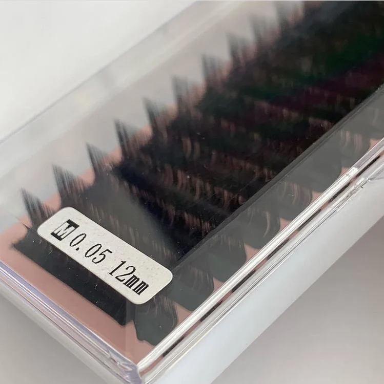 Private Label eyelashes easy fan lash extensions cashmere eyelash extensions L M curl  volume  eyelash extension