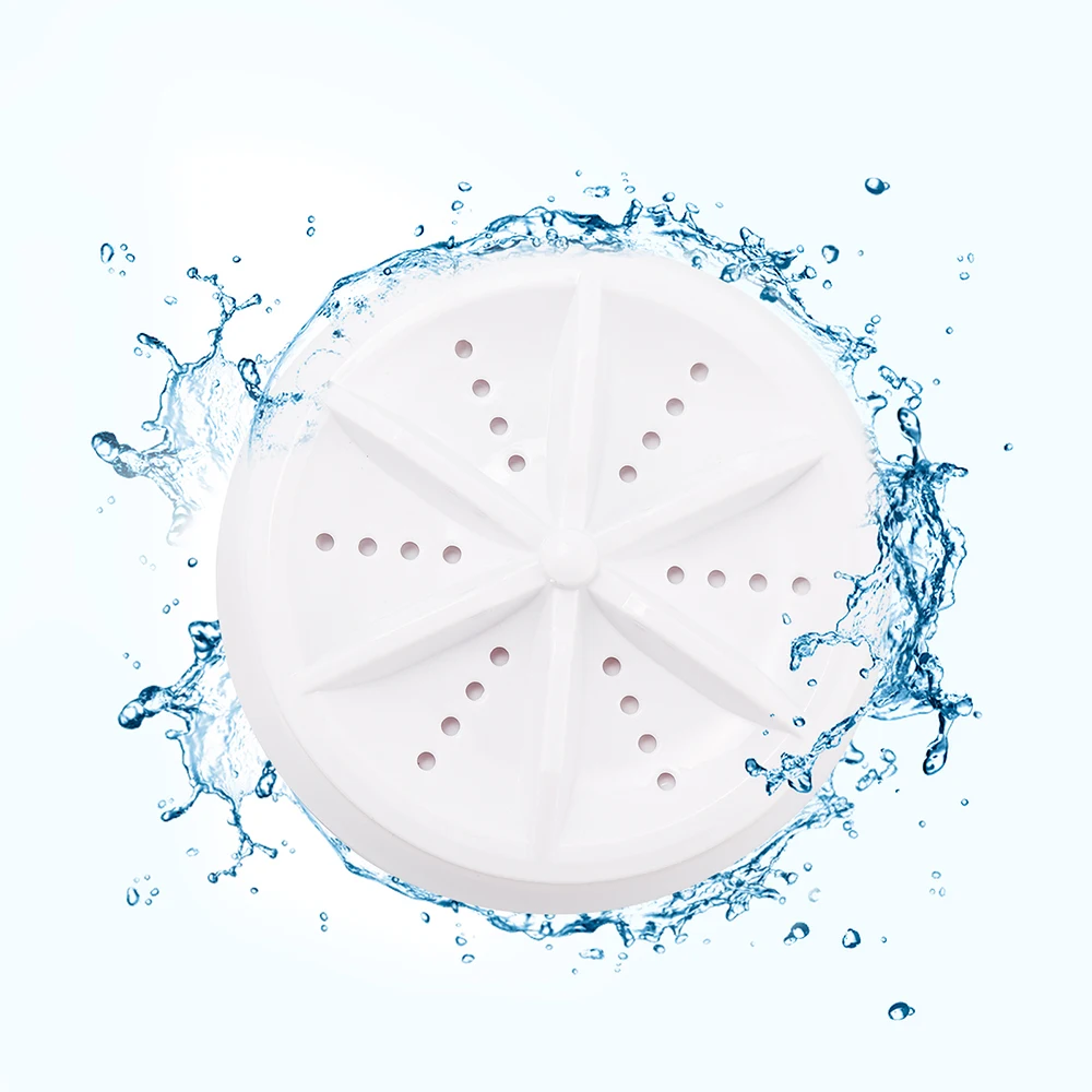 Mini USB Washing Machine Clothes Portable Rotating Ultrasonic Turbine Washer