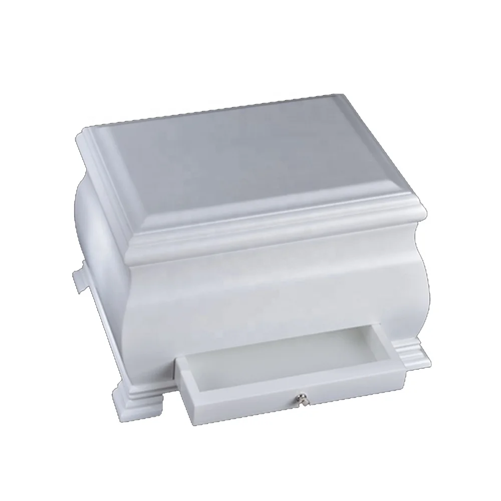 Factory Price Pet Supplies MDF Urn White High Quality Unique Pet Ashes Wooden Urns