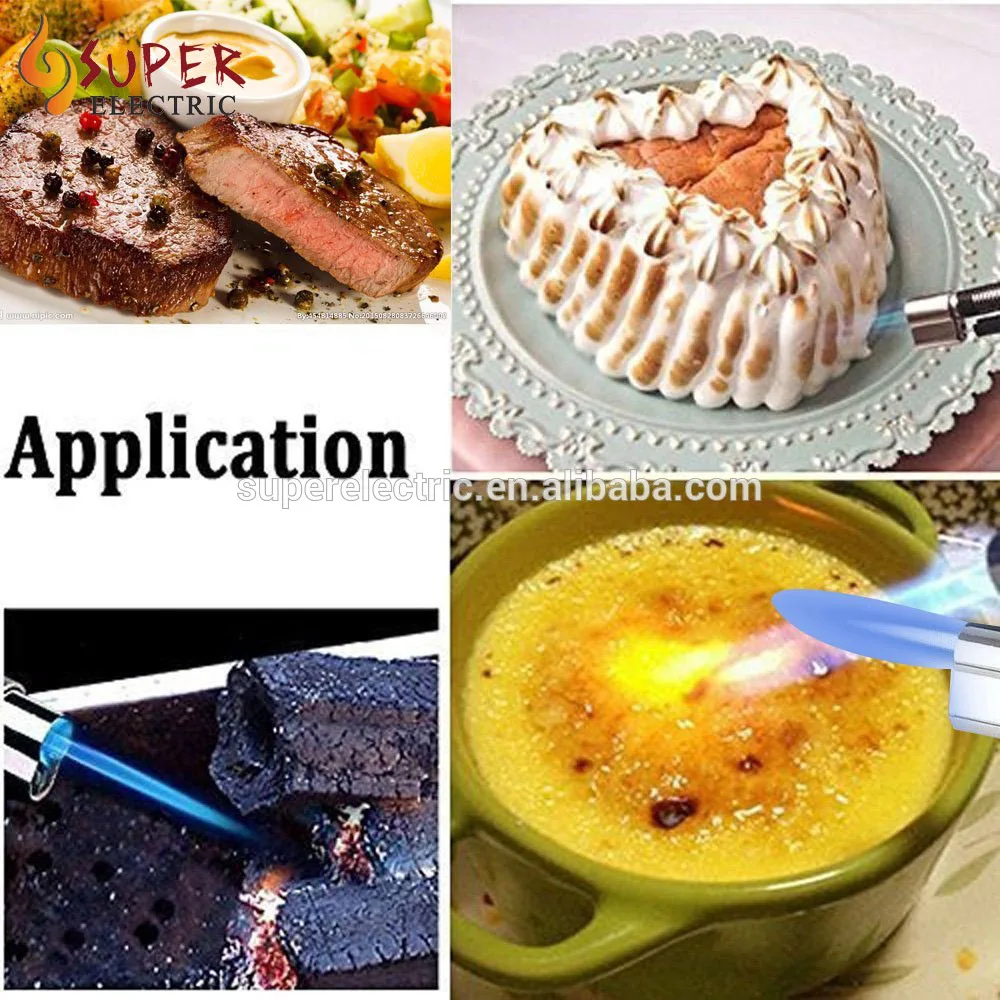 Big Size Blue Jet Flame Blow Torch Lighter Refillable Butane Gas Lighter