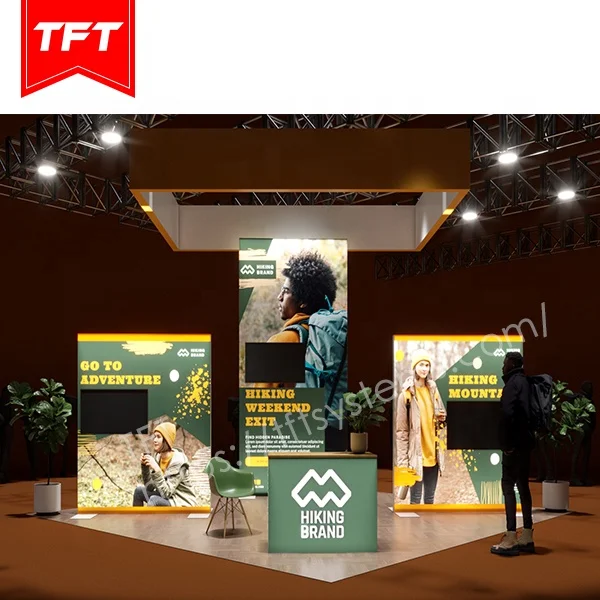 Welcome All Brands Back Trade Show Booth Floor With New Image and Trade Show Display