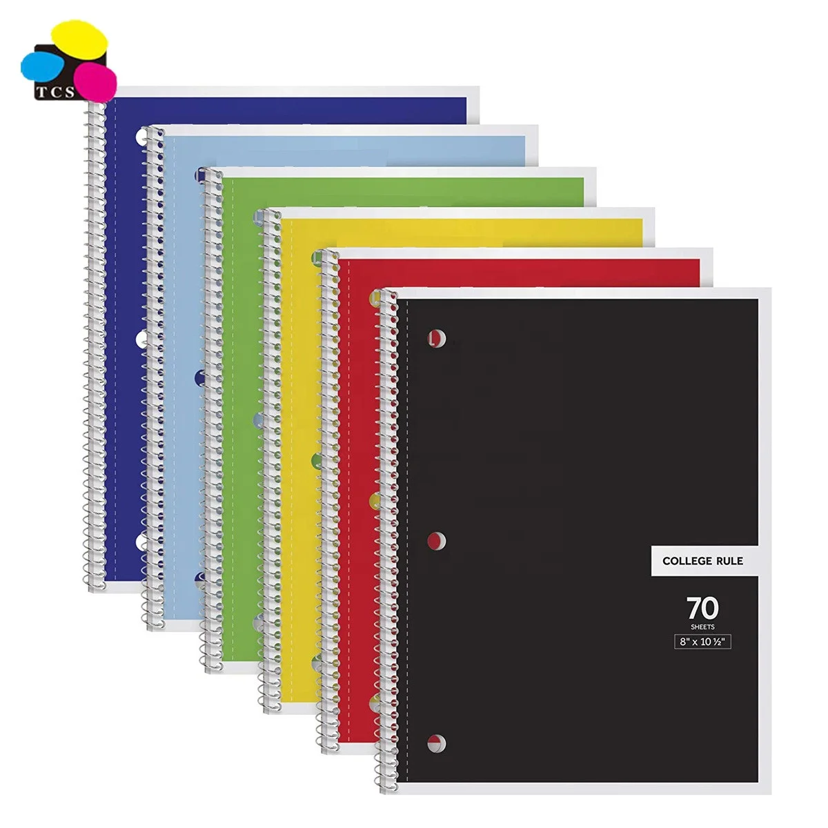 
Classic Classroom Use 3 Hole Punched8 x 10-1/2 inches 70 SheetsCollege Rule Subject Wire/Spiral Notebooks 