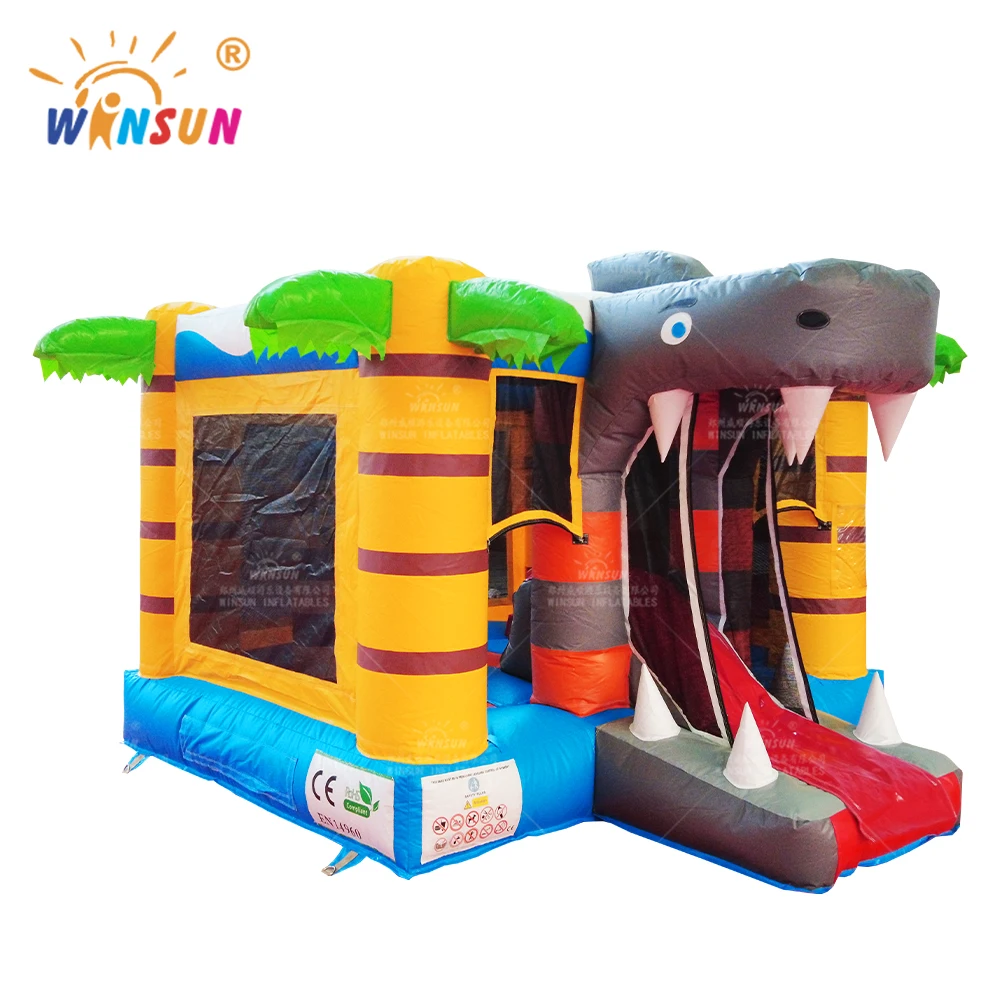 Custom Inflatable Jumping Castle Shark Theme commercial inflatable bounce house animal bouncers kids inflatable bouncer
