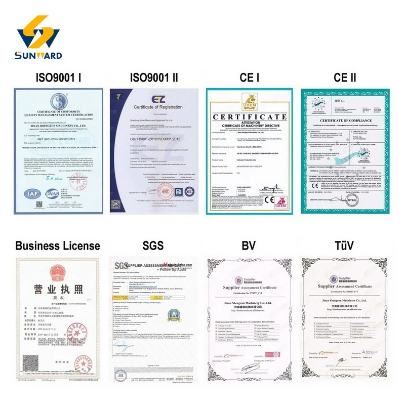 Puffed Fish Feeder Food Extruder Floating Feed Oil Coated Machine